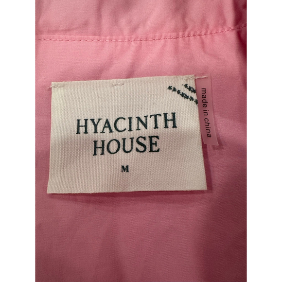 Hyacinth House Pink Embroidered Boho Glam Mini Dress M NWOT - Picture 14 of 16